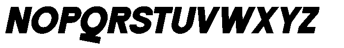 SLTF La Villa Black Italic Font UPPERCASE