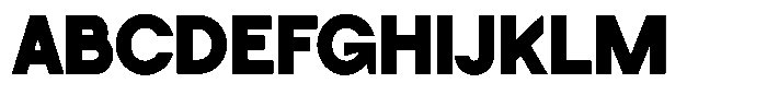 SLTF La Villa Black Font UPPERCASE