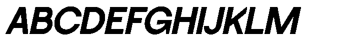 SLTF La Villa Bold Italic Font UPPERCASE