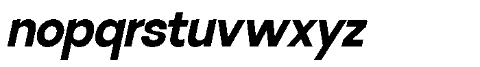 SLTF La Villa Bold Italic Font LOWERCASE