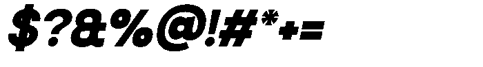 SLTF La Villa Extra Bold Italic Font OTHER CHARS