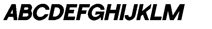 SLTF La Villa Extra Bold Italic Font UPPERCASE