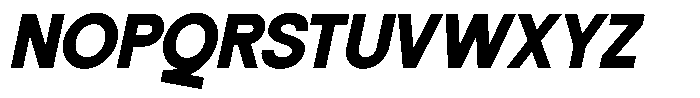 SLTF La Villa Extra Bold Italic Font UPPERCASE