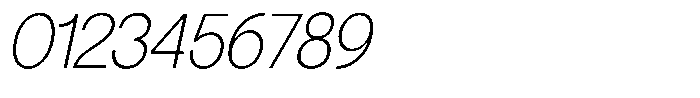 SLTF La Villa Extra Light Italic Font OTHER CHARS