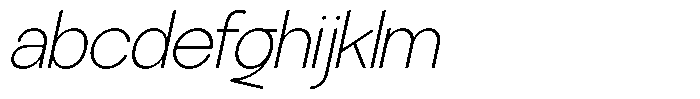 SLTF La Villa Extra Light Italic FONT