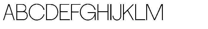 SLTF La Villa Extra Light Font UPPERCASE