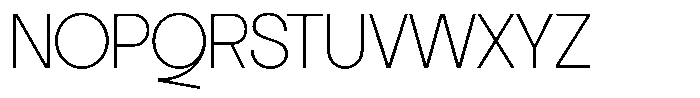 SLTF La Villa Extra Light Font UPPERCASE