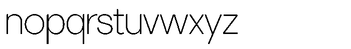 SLTF La Villa Extra Light Font LOWERCASE