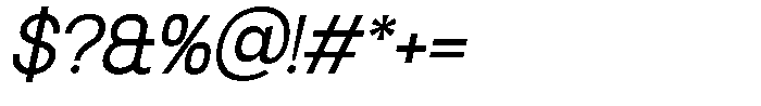 SLTF La Villa Italic Font OTHER CHARS
