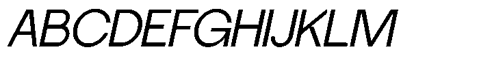 SLTF La Villa Italic Font UPPERCASE