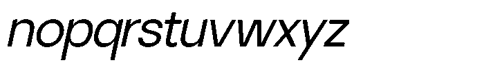 SLTF La Villa Italic Font LOWERCASE