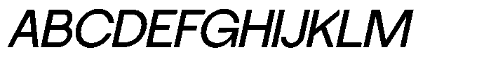 SLTF La Villa Medium Italic Font UPPERCASE