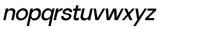 SLTF La Villa Medium Italic Font LOWERCASE