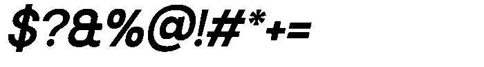 SLTF La Villa Semi Bold Italic Font OTHER CHARS