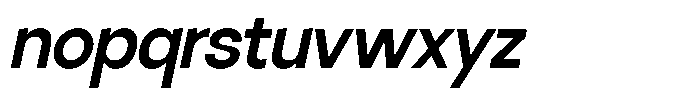 SLTF La Villa Semi Bold Italic Font LOWERCASE