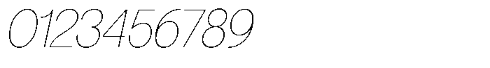 SLTF La Villa Thin Italic Font OTHER CHARS