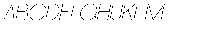 SLTF La Villa Thin Italic Font UPPERCASE