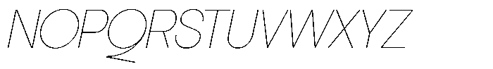 SLTF La Villa Thin Italic Font UPPERCASE