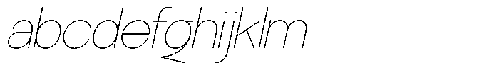 SLTF La Villa Thin Italic FONT
