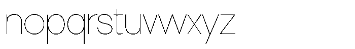 SLTF La Villa Thin Font LOWERCASE