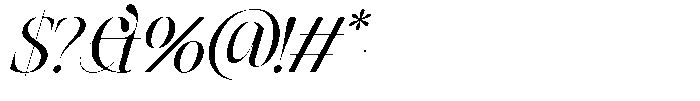 SLTF Netsera Italic Font OTHER CHARS