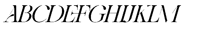 SLTF Netsera Italic Font UPPERCASE