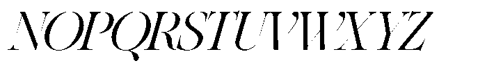 SLTF Netsera Italic Font UPPERCASE