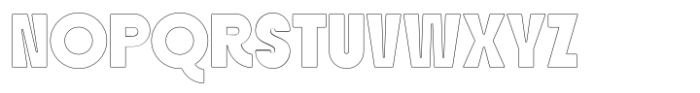 SLTF Skybury Round Outline Font UPPERCASE