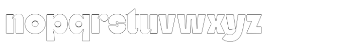 SLTF Skybury Round Outline Font LOWERCASE