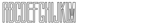 SLTF Snowpack Regular Outline Font UPPERCASE