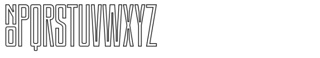 SLTF Snowpack Regular Outline Font UPPERCASE