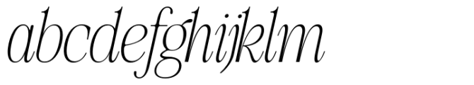 SLTF The Silver Thin Italic FONT