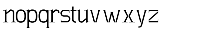 SLTF Winner Baroque Light Font LOWERCASE