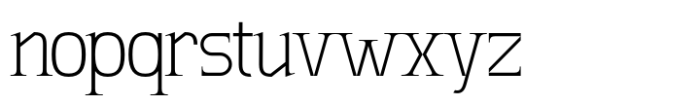SLTF Winner Baroque Ultra Light Font LOWERCASE