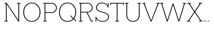 Slaab Extra Light Font UPPERCASE