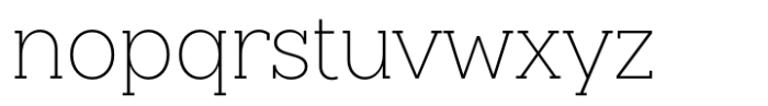 Slaab Extra Light Font LOWERCASE