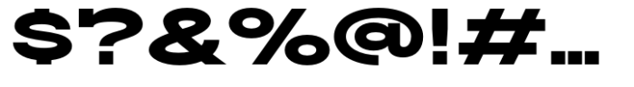 Slaab Extra Wide Black Font OTHER CHARS