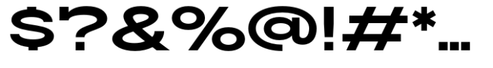 Slaab Extra Wide Extra Bold Font OTHER CHARS