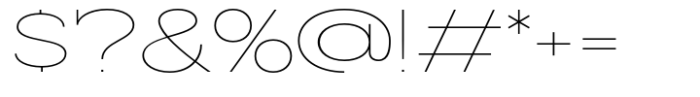 Slaab Extra Wide Hairline Font OTHER CHARS