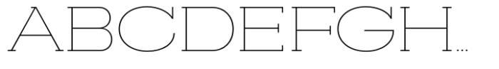 Slaab Extra Wide Hairline Font UPPERCASE