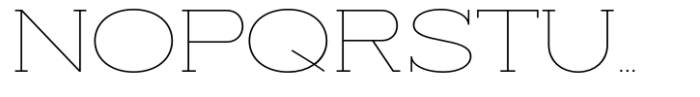 Slaab Extra Wide Hairline Font UPPERCASE