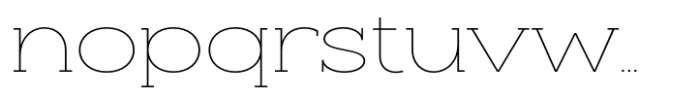 Slaab Extra Wide Hairline Font LOWERCASE