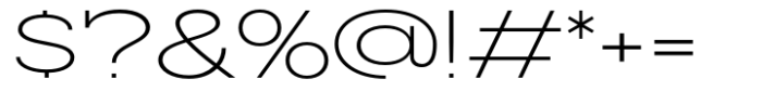 Slaab Extra Wide Light Font OTHER CHARS