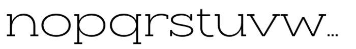 Slaab Extra Wide Light Font LOWERCASE