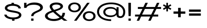 Slaab Extra Wide Semi Bold Font OTHER CHARS
