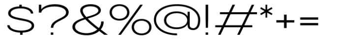 Slaab Extra Wide Semi Light Font OTHER CHARS