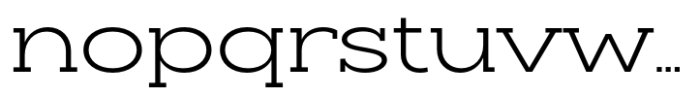 Slaab Extra Wide Semi Light Font LOWERCASE