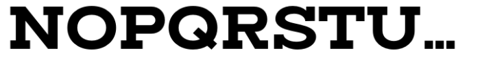 Slaab Semi Wide Extra Bold Font UPPERCASE