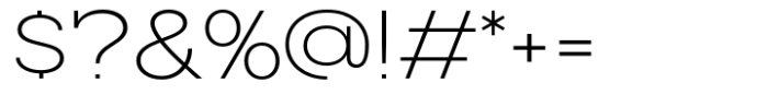 Slaab Semi Wide Light Font OTHER CHARS