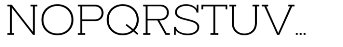 Slaab Semi Wide Light Font UPPERCASE